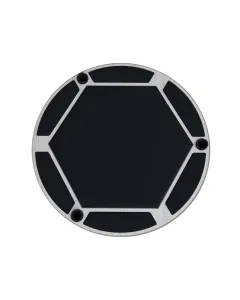 Cards Playing Table Floor Sitting 6 Player Beige Wood & Black Fabric