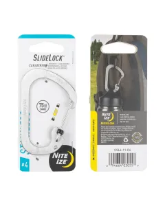 Nitelze Slide Lock Carabiner Stainless Steel #4 - Stainless