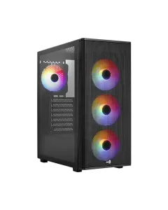Aerocool Designer-g-bk-v2 Rgb Fan X 4 Mid Tower Case - Black