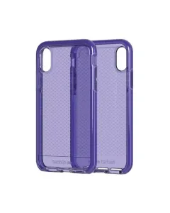 Tech21 Evo Check Flexible Soft Case For Apple Iphone Xs Max 6.5" Ultra Violet