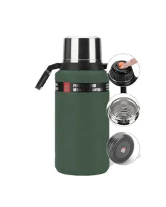 Dkadi Kd9062 Double Wall Insulated Large Vacuum Flasks Bottle (3.5 Liters) - Green