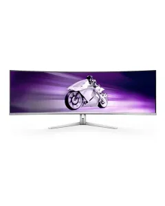 Philips Evnia 8000 - 49 Inch Dual Qhd 240hz Hdmi 2.1 Qd-oled Curved Gaming Monitor - White