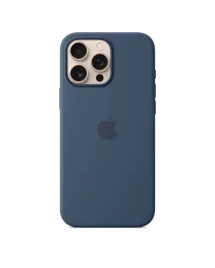 Apple Iphone 16 Pro Max Silicone Case With Magsafe - Denim