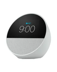 Amazon Echo Spot Smart Alarm Clock 2024 Edition - Glacier White