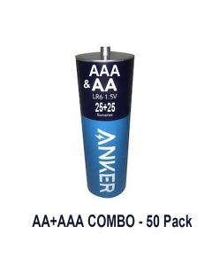 Anker Alkaline Jumbo Pack AA+AAA COMBO - 50 Pack
