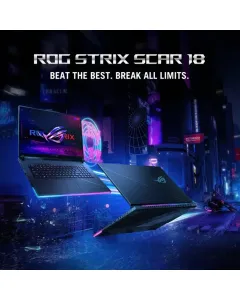 ASUS ROG Strix SCAR 18 G835LX-S9117W Gaming Laptop – 18" WQXGA 240Hz HDR, Intel Core Ultra 9 275HX, 64GB RAM, 2TB SSD, RTX 5090 24GB, Windows 11 Home, English Keyboard – Black