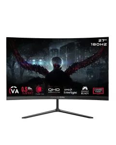 GAMEON GOC27Q180VA Pro Series 27" QHD, 180Hz, MPRT 0.5ms, HDMI 2.1, VA Panel Curved Gaming Monitor (Supports PS5) - Black