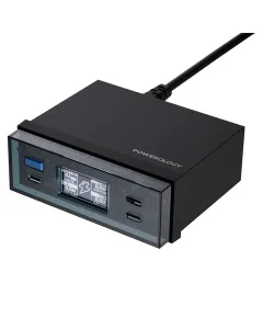 Powerology Power Hub Desktop Charging Station - Black