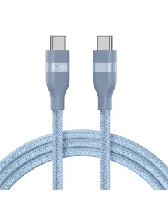 Anker USB-C to USB-C Cable 240W (Upcycled-Braided) (1.8m/6ft) -Blue