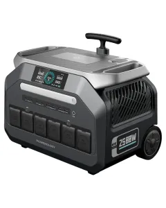 Powerology Solar Input Portable 640000mAh Generator - Black