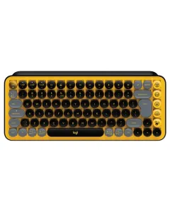 Logitech POP Keys Wireless Mechanical Emoji Keyboard, English- Blast Yellow