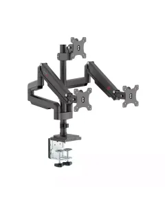 Gameon Go-5367 Triple Monitor Arm, Stand And Mount For Gaming And Office Use, 17" - 30", Each Arm Up To 6 Kg