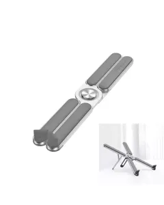 Powerology Adjustable Aluminium Alloy Portable And Foldable Laptop Stand - Silver
