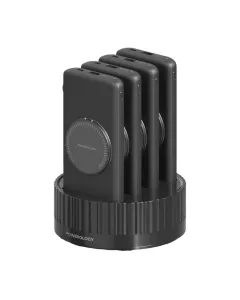 Powerology 4 In 1 Powerbank Terminal 10000 Mah, Built-in Cable - Magsafe - Black