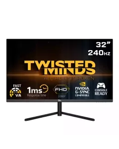 Twisted Minds 32" Fhd Va, 240hz, 1ms/hdr, Hdmi 2.1 Gaming Monitor - Black