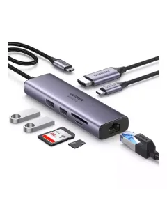 Ugreen Usb-c 7-in-1 Multifunction Adapter 4k@60hz Hub