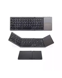 Foldable Bluetooth Keyboard With Touchpad - Grey