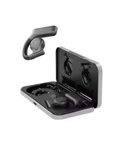 Powerology Air Conduction Tws Earbuds With Metal Charging Case - Grey