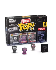 Funko Pop Bitty 4 Pack: Marvel- The Infinity Saga War Machine / Vision / Ultron / Mystery