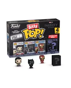 Funko Pop Bitty 4 Pack: Marvel- The Infinity Saga Loki / Black Panther / Iron Man / Mystery