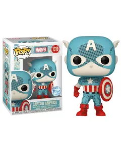 Funko Pop: Marvel- Captain America (Retro Reimagined) (D100) (Exc)