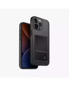 Uniq Airfender Id Slim Flexible Case With Integrated Card Slot For Iphone 15 Pro Max 6.7-inch