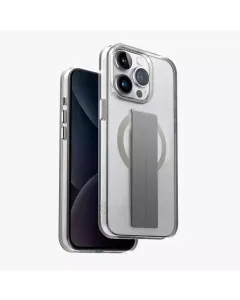 Uniq Heldro Mag Clear Protective Case With Flexgrip For Iphone 15 Pro 6.1-inch - Clear