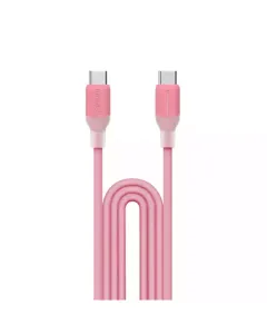 Momax 1-link Flow Cc X 60w Usb-c Cable (1.2m) - Pink
