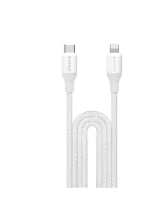 Momax 1-link Flow Cl+ Usb-c To Lightning Braided Cable (2m) - White