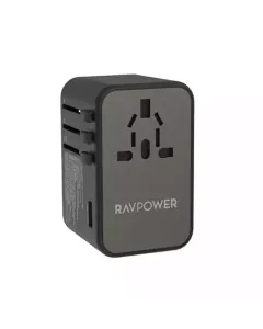 Ravpower Pd Gan 75w 4-port Travel Charger Offline Global Black