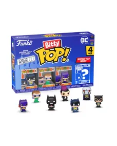 Funko Pop Bitty 4 Pack: Dc Comics- Batman / The Riddler / Batgirl / Mystery