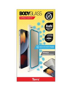 Torrii Bodyglass Screen Protector for iPhone 13 mini (5.4) Anti-bacterial Coating - Privacy
