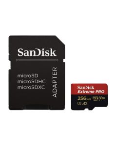 SanDisk Extreme Pro MicroSDXC 256GB Card With SD Adapter (170 MB/s)