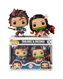 Funko POP! Animation Demon Slayer- Tanjiro & Nezuko 2 Pack (Exc)