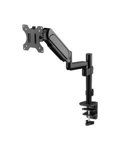 GAMEON Pole-Mounted Gas Spring Single Monitor Arm (17" - 32") Each Arm Up To 9 KG - Black
