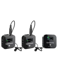 SARAMONIC BLINK 900 B2 2-PERSON DIGITAL CAMERA-MOUNT WIRELESS OMNI LAVALIER MICROPHONE SYSTEM (2.4 GHZ, BLACK)