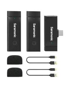 SARAMONIC BLINK GO-U2 2.4GHZ DUAL CHANNEL WIRELESS MICROPHONE SYSTEM