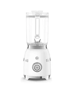 Smeg Blf03whuk Retro 50's Style Jug Blender With Stainless Steel Blades, 4 Speed Settings And 3 Pre-set Programs, 1.5 Litre, 800w, White