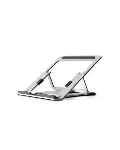 Aluminium Stand For 11 -15.6 Inch Laptop And Tablets With Carrying Pouch - Silver