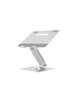 Swivel Rotatable 360 Rotating Laptop Stand For 9.7 -15.6 Inch Laptop And Tablets - Silver