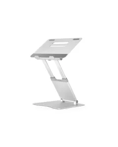 Adjustable Laptop Riser Aluminum 10-15.6inch Laptop Notebook Tablet Foldable Stand - Silver