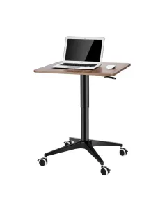 Height Adjustable Square Movable Desk, Computer Floor Stand Up-10hs