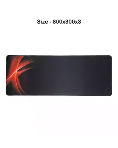 Gaming Mouse Pad - Black And Red (800x300x3)