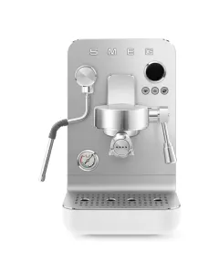 Smeg Emc02whmuk Mini Pro Espresso Coffee Machine 1.7L Water Capacity, White