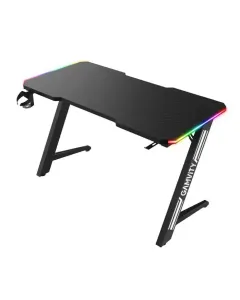 Gamvity Z-shaped (140x60x73)cm Gaming E-sports Desk With Led Rgb Light - Black Zp3-1400