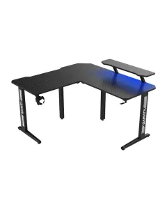 Gamvity Gaming Corner Modern L Shaped Computer Desk (140/130x60x73)cm - Black Tr-l