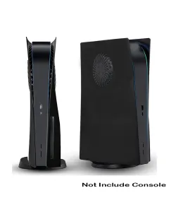 Ps5 Console (Cd Version) Replacement Shell (Face Plate) With Cooling Vents - Black