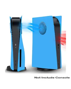 Ps5 Console (Cd Version) Replacement Shell (Face Plate) With Cooling Vents - Star Blue