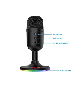 Redragon Gm303 Pulsar Streaming Microphone - Black