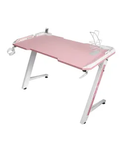Gaming Desk With Armour Rgb Light Zp Leg - Pink/white ZP3-1200